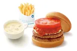 【+60円ドリンクセット】ダブルモスバーガー(モスバーガー 薬院店)