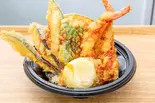 季節の玉子天丼 小盛（丼やさぬき麺蔵 あべのHoop店）