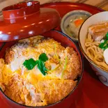 カツ丼 半そばセット（そば家 鶴小 壺川店）