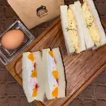2種サンド(玉子＆フルーツ)のモーニングセット(フレーバーティーバッグ付)（喫茶館プロコップ）