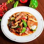国産牛肉の黒胡椒炒め(中国料理 水仙閣)