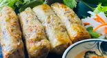 チャジョー 3本(豚肉と春雨の揚げ春巻き)Chả giò 3cuốn（ベトナム料理 MITSUKOレストラン）