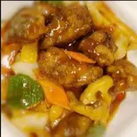 スペアリブの甘酢あんかけ（中華食府金悦）