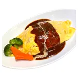 特製チキンオムライス(デミソース)（【menu限定価格商品あり】カリーWEST百名店2020 いずみバーグ 御幣島店）