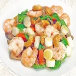 エビとカシューナッツ炒め 腰果虾仁（台湾料理 金彩）