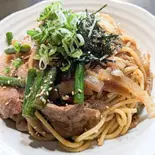 インパクト生姜焼パスタ（Nari和伊）