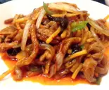 豚肉の細きり四川風炒め(台湾料理 有香園)