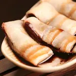 鉄板焼デザート・米粉あんこ巻き(グルテンフリー)（もんじゃ宝島）