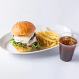 ダブルチーズバーガー ドリンクセット（【朝食とハンバーガーのお店】To B）
