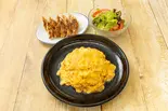 【人気No.3】オムちゃん特得Bセット(オムチャーハン+餃子10ヶ+ミニサラダ)（元祖オムチャーハン専門店 オムちゃん食堂 都島LAB）
