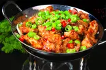 揚げスペアリブの辛味焼き鍋【幹鍋香辣排骨】(中国東北家郷料理永利 豊洲駅前店(1号店))