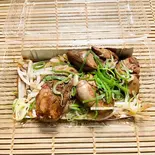 大山鶏肝レアステーキ(荒鮮景)