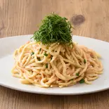 大葉香る明太子生パスタ Mentaiko Pasta with Shiso（芳醇な明太子生パスタ FOOD RECORDS PASTA 糀谷）