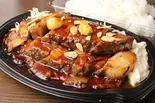 とんてき定食 肉3枚(豚屋鳥山 新橋店)