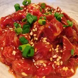 桜ユッケ(ちょい足しトッピング50g)(馬肉特急【ウマキチ】都立家政店)