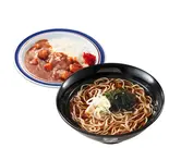 温ミニカレーセットそば 又は うどん Mini Curry Rice + Warm Soba/Udon（富士そば 川崎西口店）