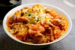 チーズの親子丼と味噌汁 Cheese Oyako-don and miso soup（【出汁の親子丼】鶏ヶ屋(TORIGAYA)～北池袋店～）