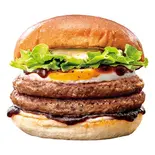 【単品】ダブル絶品月見バーガー Double ZEPPIN (Ultimate) Tsukimi Beef Burger with Egg(ゼッテリア ZETTERIA アリコベール上尾店)