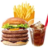 【セット】トリプル絶品月見バーガー Triple ZEPPIN (Ultimate) Tsukimi Beef Burger with Egg Set(ゼッテリア ZETTERIA アリコベール上尾店)