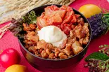 【旨辛キムチのせ】ピリ辛・豚のすたみな丼(約150g)（ハラミ・ローストビーフ丼 ハラミと米 心斎橋本店）