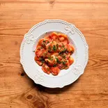 手打ちパスタ"オレキエッテ" 伊産トマトのアラビアータソース（手打ちパスタのイタリアン”オステリアモンテ”）