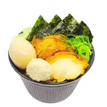 特製鶏めし〈ガーリックオリーブ醤油〉チキンスープ付（鶏そば かぐら屋 西新宿店）