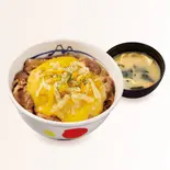 チーズ牛めし(味噌汁付)（松屋 天神店）