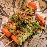キャベツ串 1本(必點卷心菜)（阿松麻辣烫 炸串）