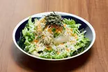 シラスと豆腐と水菜のゴマポン酢サラダ(おさかなや)
