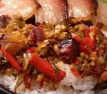 四川腊肉香肠剁椒饭(香辣妹子)