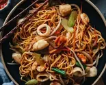 シーフードチョウミン/Seafood Chow Mein(ソキンインドネパールレストラン春日野道店)