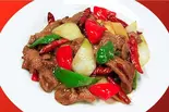 辣子牛肉 Stir-Fried Beef ＆ Chili Peppers（華福菜館）
