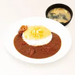 チーズ創業ビーフカレー(味噌汁付)（松屋 天神店）