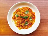 自家製パンチェッタのフレッシュトマトパスタ Homemade pancetta and fresh tomato pasta（コーデュロイカフェ 大名店）
