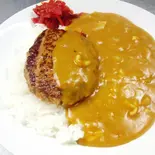 ハンバーグカレーライス(おそば 武蔵小山 長寿庵)