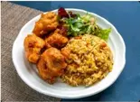 ジューシーとり唐揚げ＆チャーハン(ランチボックス)（中華料理 敦煌 北新地店）