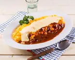 チキンデミソースオムライス Chicken and Demi Sauce Omelette Rice（麻布チキンオムライス）