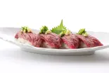 特撰和牛4連炙りにぎり（寿司茶屋 桃太郎 大塚店）