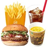 【ディナーセット】にんにく醤油おろしビーフバーガー Garlic Shoyu Oroshi Beef Burger Dinner Set（ゼッテリア ZETTERIA 福岡新天町店）