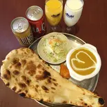 Chiken Tikka  set with salad,chiken Tikka  and soft drinks（Rara cuisin）