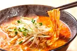 激辛注意！！！ 辛麺 最凶（元祖トマトラーメンと元祖豆乳ラーメン 三味(333) 博多駅東店）