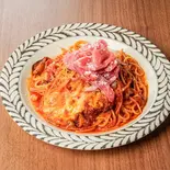 生ハムとモッツァレラのトマトソース（パスタmama 曳舟店）