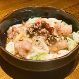 鑪炉赤辛チーズもつ炒め（藁焼き 居酒茶屋 鑪）
