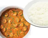 海老カレーセット+ナン又はライス（M4DINING）