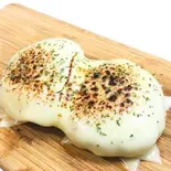 炙りチーズの自家製挽肉ハンバーグ（ゴリラ精肉店）