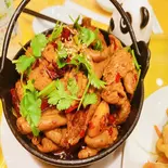 モツ鍋(干锅肥肠)(中華料理 宮)