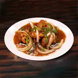 鶏肉と玉ねぎの黒胡椒風味(珉珉 南千日前本店)