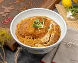 豚ロース肉の～かつ丼（銀座創業40年老舗そば屋「多吉」）
