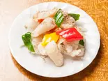 白身魚揚げの山椒風（福餃子）