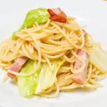 ベーコン&アンチョビ&キャベツのペペロンチーノ Bacon & Anchovies & Cabbage Peperoncino(RajaVetta 池尻店)